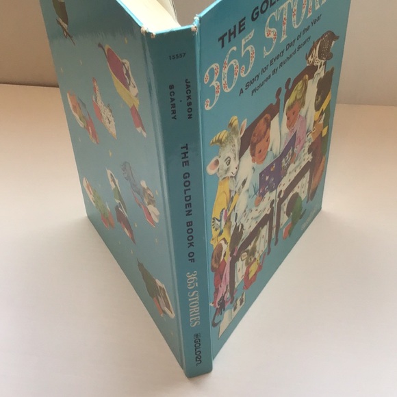 Richard Scarry 365 Stories Hardcover Vintage 80's - Picture 11 of 13